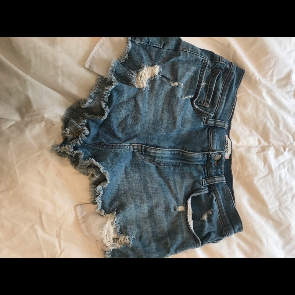 Ripped Jean Shorts